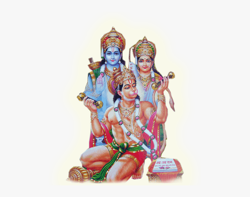 Hanuman Lakshmi And Shiva , Png Download - Lord Ram And Hanuman, Transparent Png, Free Download