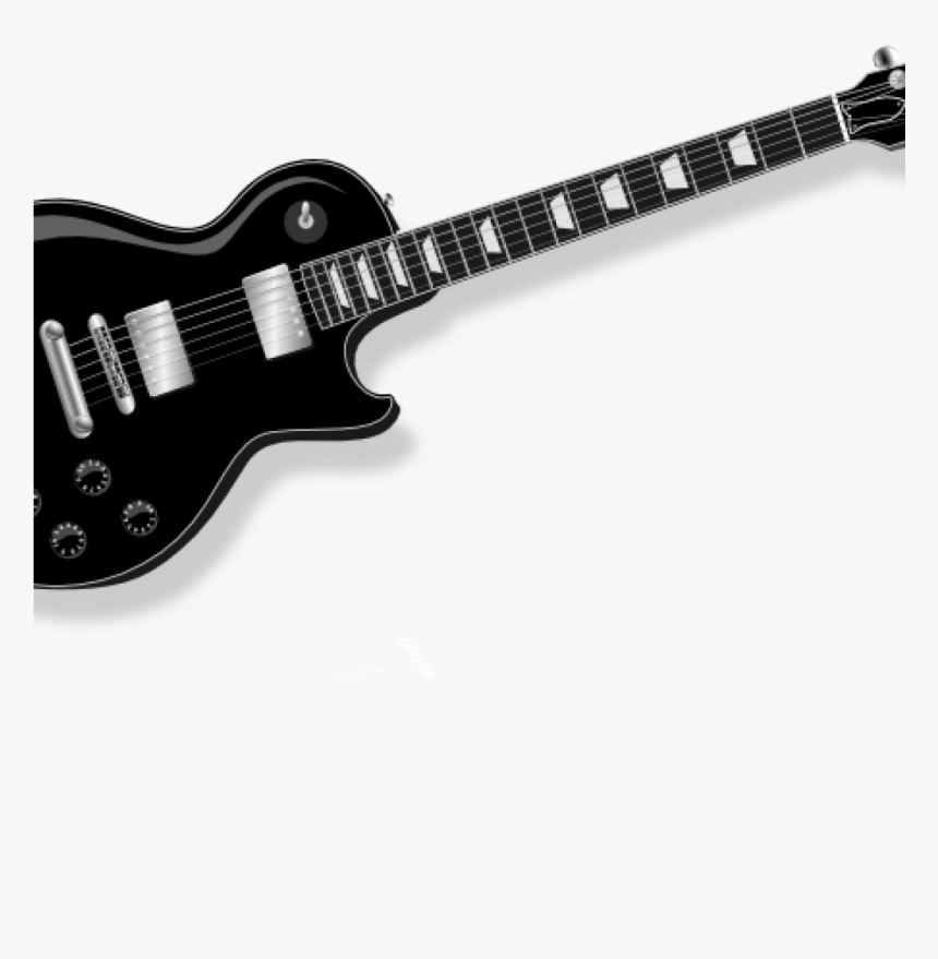 Free Guitar Clipart Black Guitar Clip Art Free Vector - Guitar Clip Art, HD Png Download, Free Download