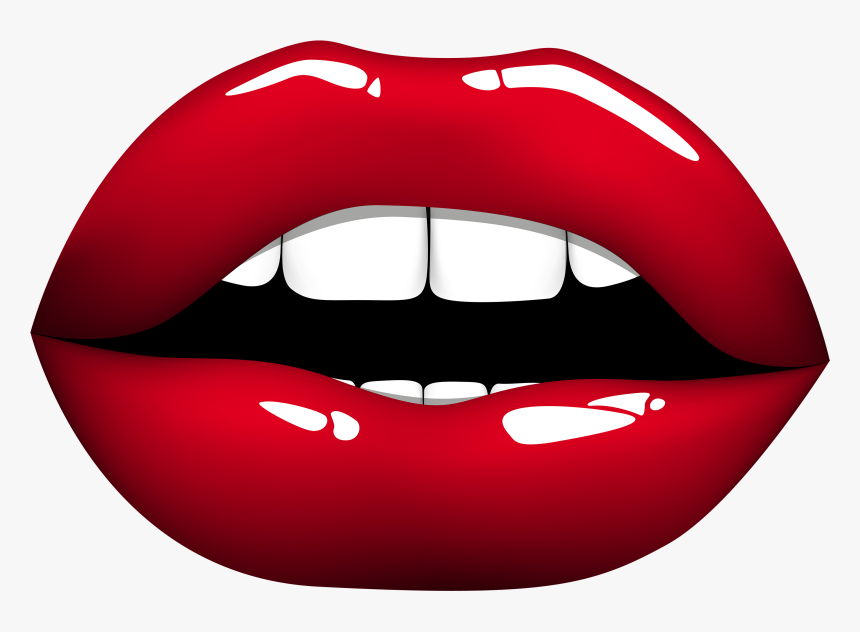 Mouth Cartoon Clipart Free Best On Transparent Png - Red Lips Clipart Png, Png Download, Free Download