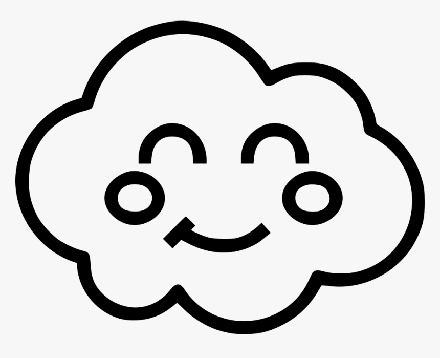 Cloud Happy Face - Cloud With Smiley Face, HD Png Download, Free Download