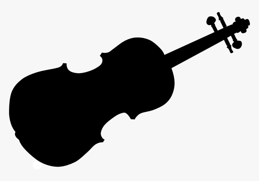 Guitar Black And White Black And White Guitar Clip - Violin Clipart Black, HD Png Download, Free Download