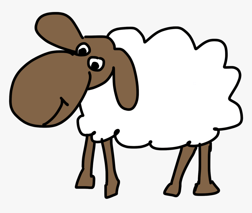 Simple Cartoon Sheep Png, Transparent Png, Free Download