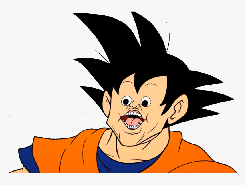 He Came Through His Mouth - Goku Meme Face Png, Transparent Png, Free Download