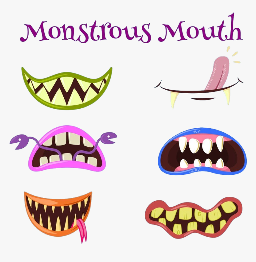 Transparent Smiling Mouth Png - Cartoon Monster Mouth, Png Download, Free Download