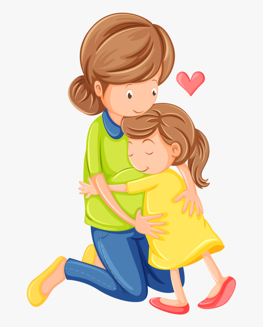 Mother Vector Hugging - Mother Clipart, HD Png Download, Free Download