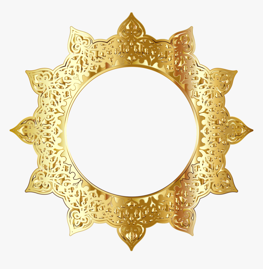 Golden Round Frames Png- - Golden Round Frame Png, Transparent Png, Free Download