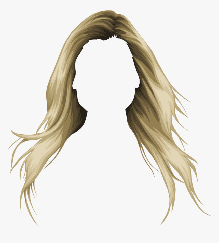 Hair Color Clipart With Transparent Background - Transparent Background Girl Hair Png, Png Download, Free Download