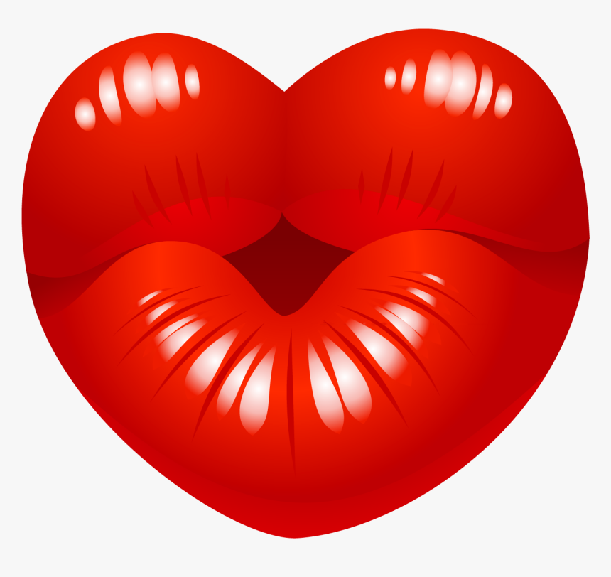 Heart Png Transparent Kiss - Art Png Kiss Lips, Png Download, Free Download