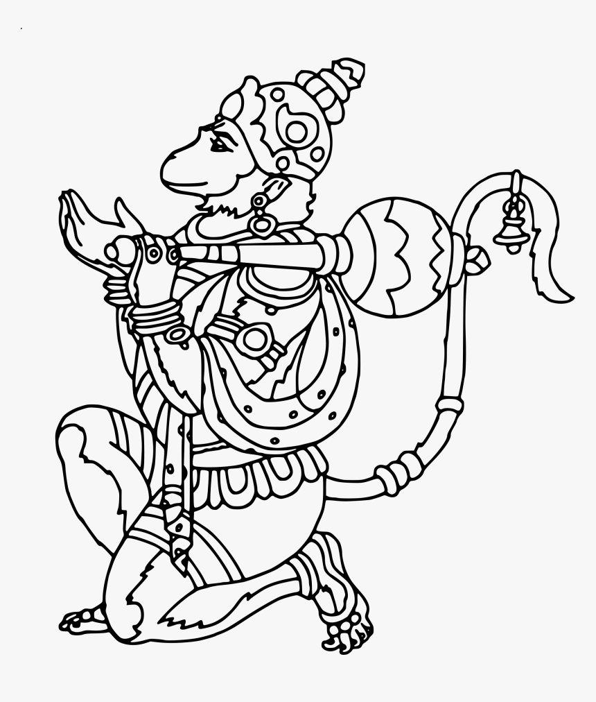 Hanuman Drawing, HD Png Download, Free Download