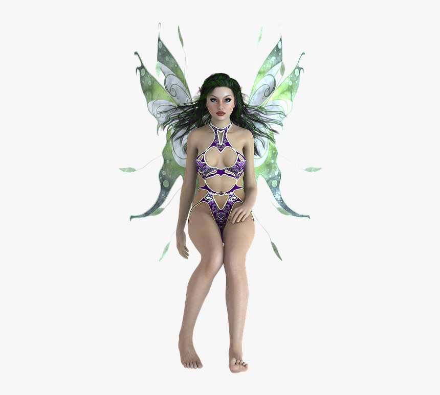 Transparent Background, Fae, Fairy, Wings, Woman, Elf - Transparent Background Christmas Angel Png, Png Download, Free Download