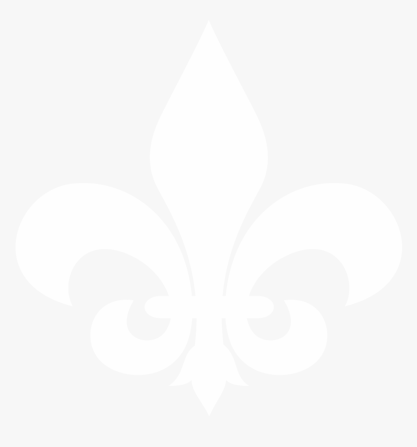 Transparent Fleur De Lis Clipart - Fleur De Lis White, HD Png Download, Free Download