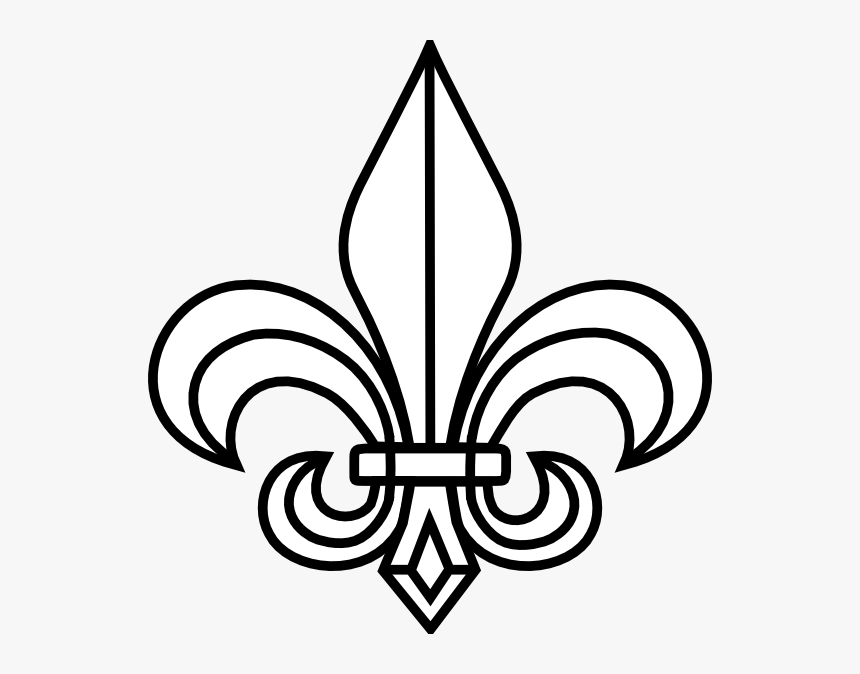 Transparent Fleur De Lis Png - Fleur De Lis Black And White, Png Download, Free Download