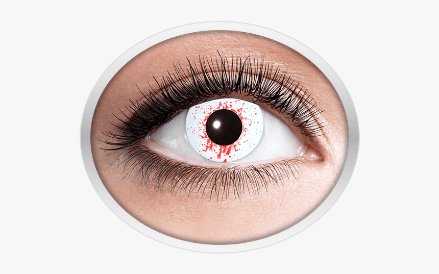 White Red Horror Contact Lenses - Eyes Lens Golden Png, Transparent Png, Free Download