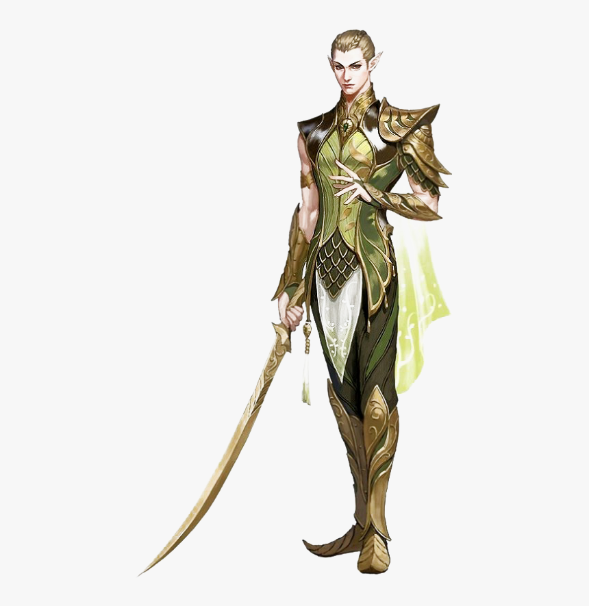 Male Elf Png Image Free Download - Pathfinder Official Character Art, Transparent Png, Free Download