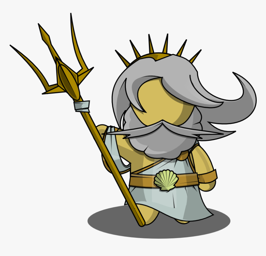 Clip Art Madusa Greek God - Poseidon Clipart, HD Png Download, Free Download