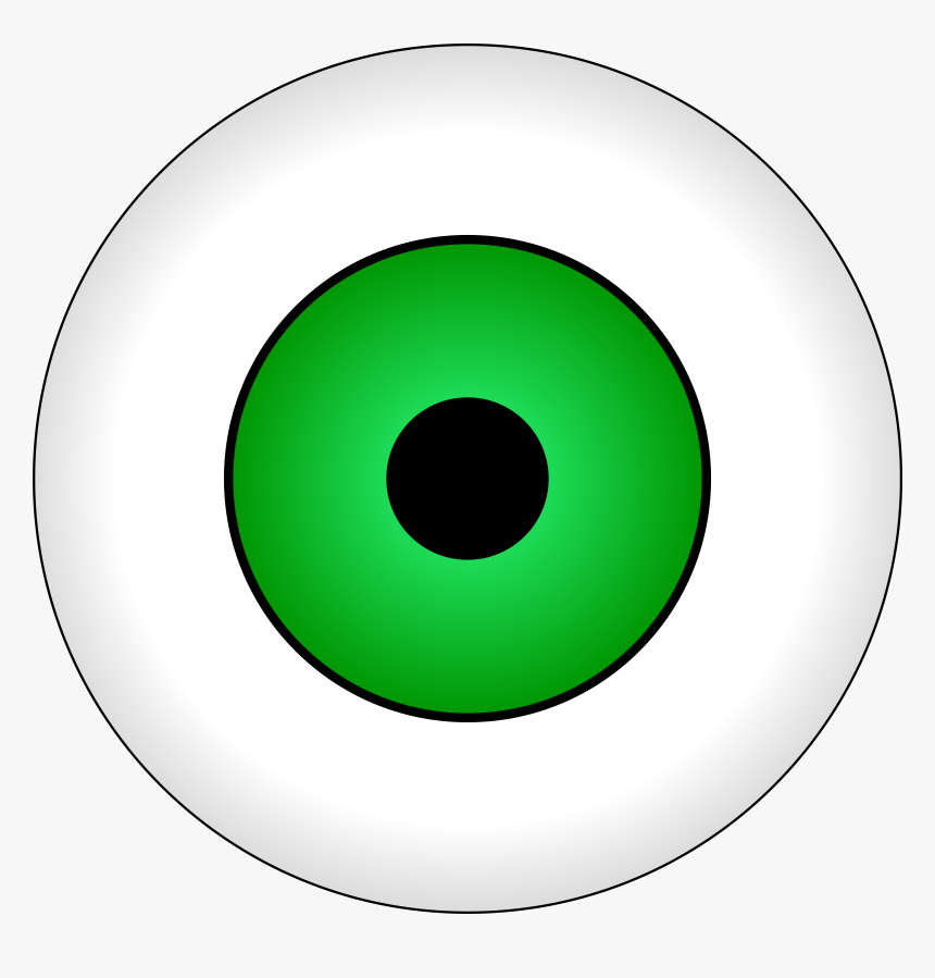 Olhos Verdes / Green Eye Clip Arts - Monster Eye Clipart, HD Png Download, Free Download