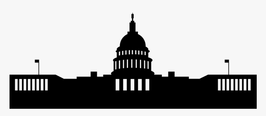 Transparent Capitol Building Clipart Png - Us Capitol Building Silhouette, Png Download, Free Download