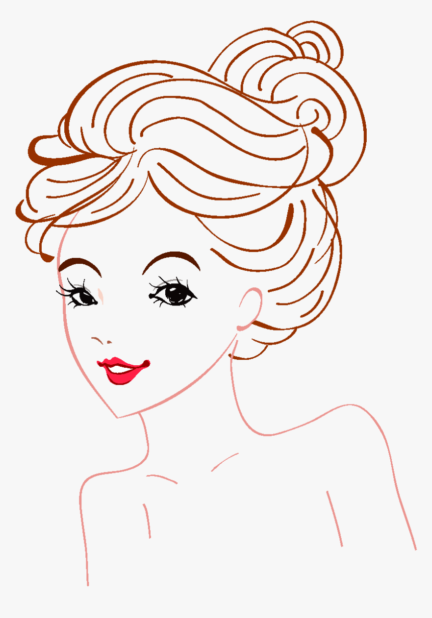 Cartoon Line Beauty Elements - Illustration, HD Png Download, Free Download