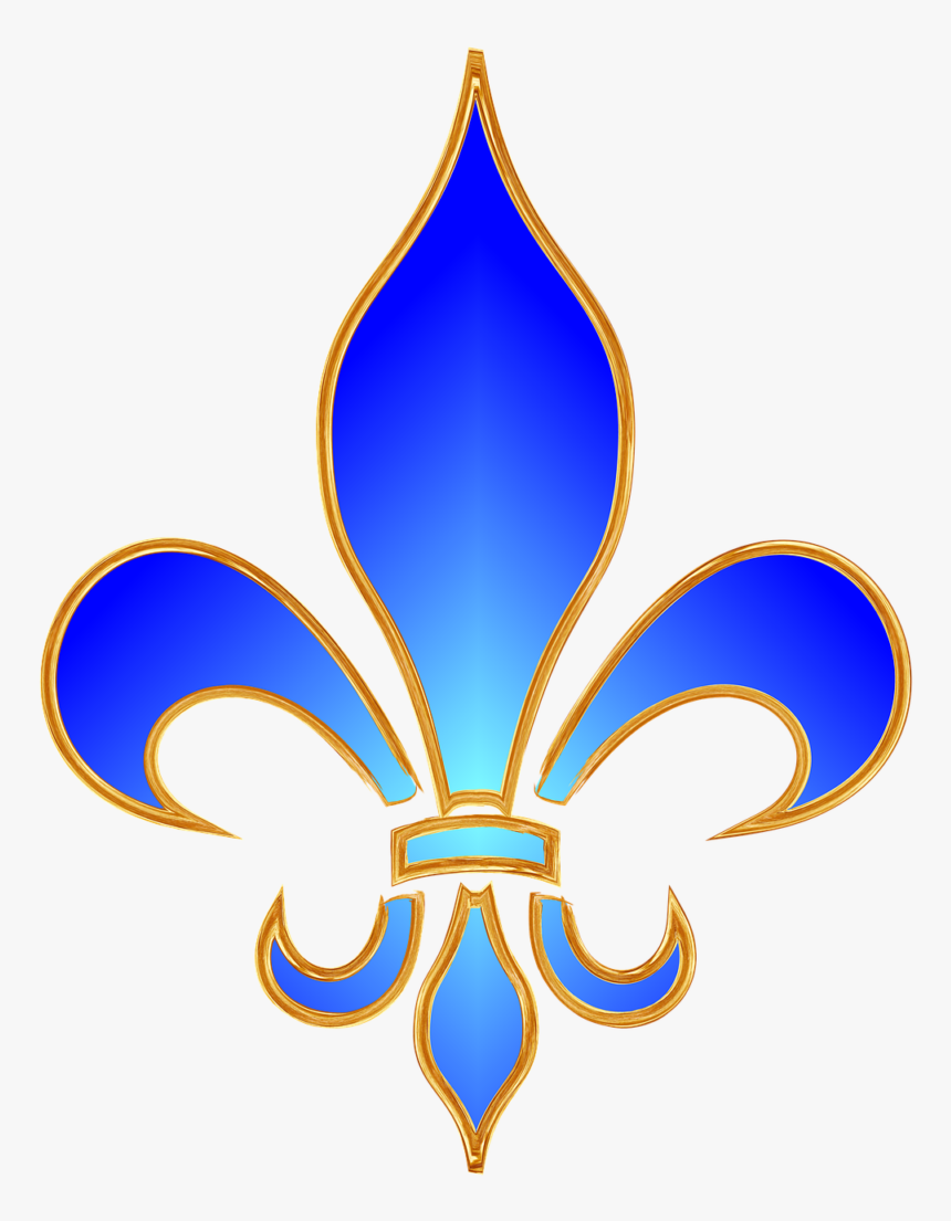 Acadian Day In Louisiana - Fleur De Lys Bleu, HD Png Download, Free Download