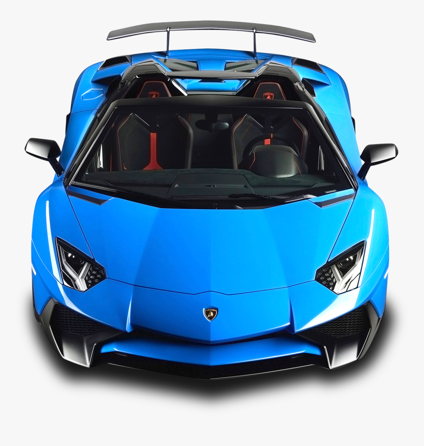 Lamborghini Aventador Sv Roadster Blue Car Png Image - Lamborghini Aventador Sv 360, Transparent Png, Free Download