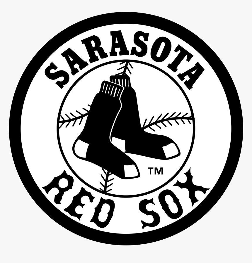 Sarasota Red Sox Logo Png Transparent - Black Boston Red Sox Logo, Png Download, Free Download