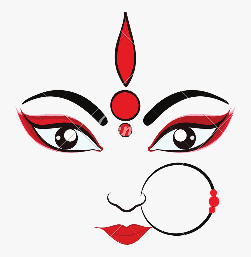 HOW TO DRAW MAA DURGA FACE EASY LINE ART STEP BY STEP FOR BEGINNERS,DURGA  THAKUR DRAWING,. - YouTube