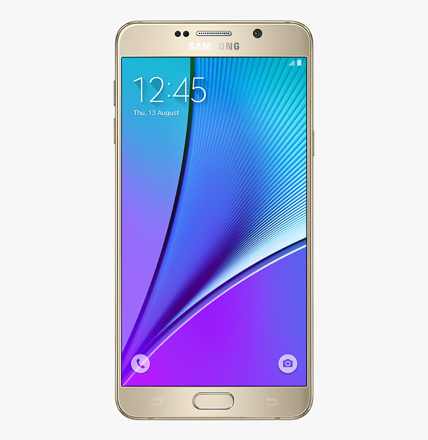 Android Phones Transparent Images - Samsung Galaxy Note 5 Gold, HD Png Download, Free Download