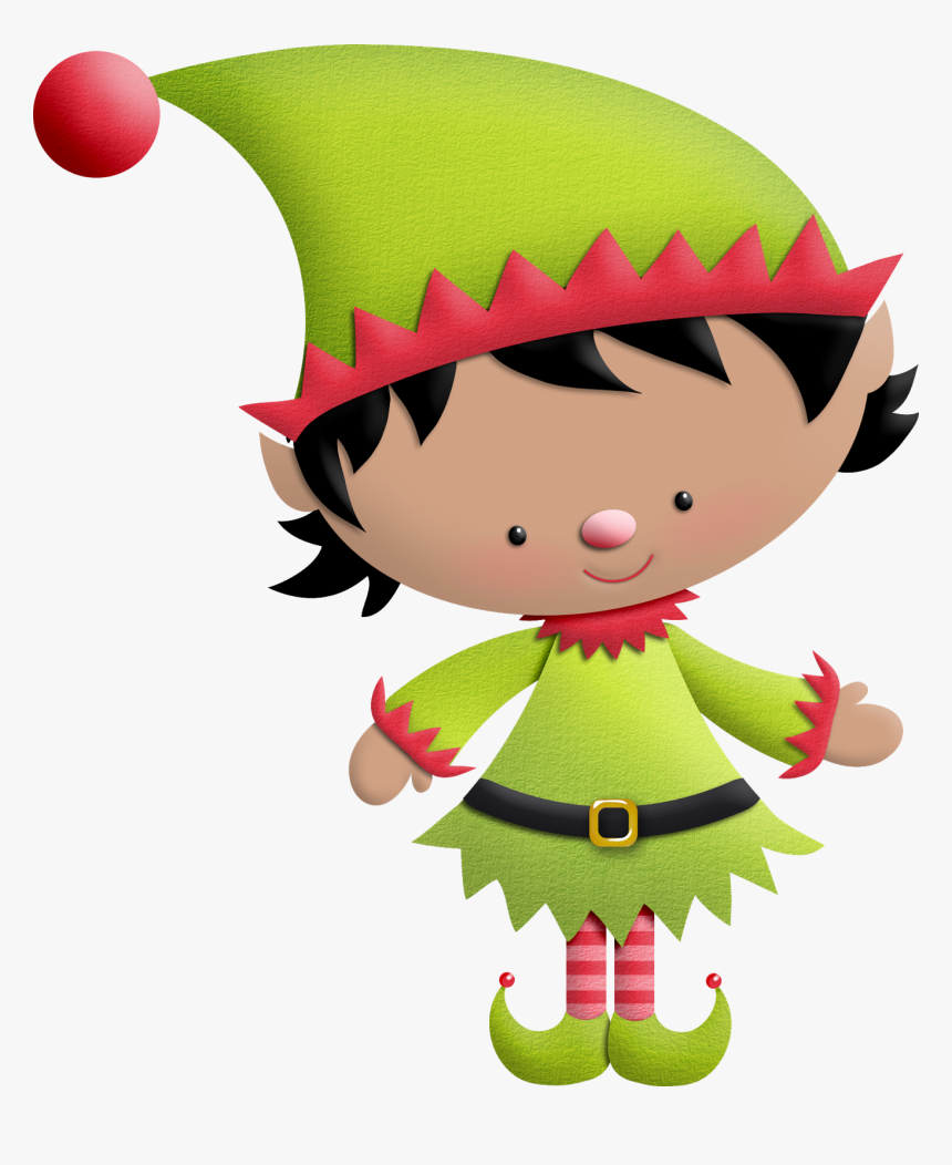 Elf Christmas Png - Duende De Santa Png, Transparent Png, Free Download