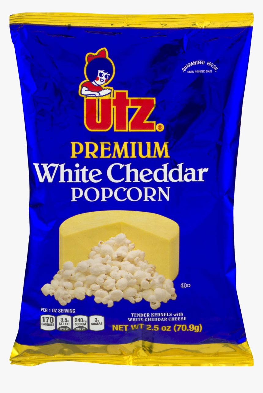 Utz White Cheddar Popcorn - Utz Cheddar Popcorn, HD Png Download, Free Download