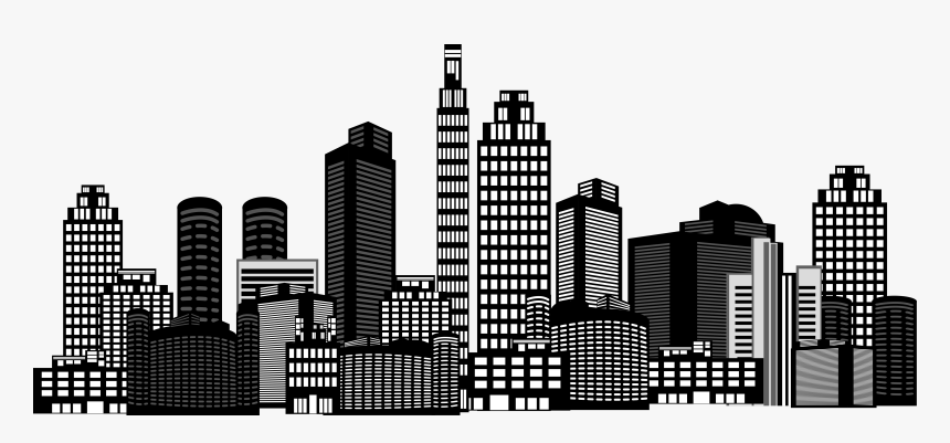 Transparent Building Clipart Png - Building Black And White Png, Png Download, Free Download