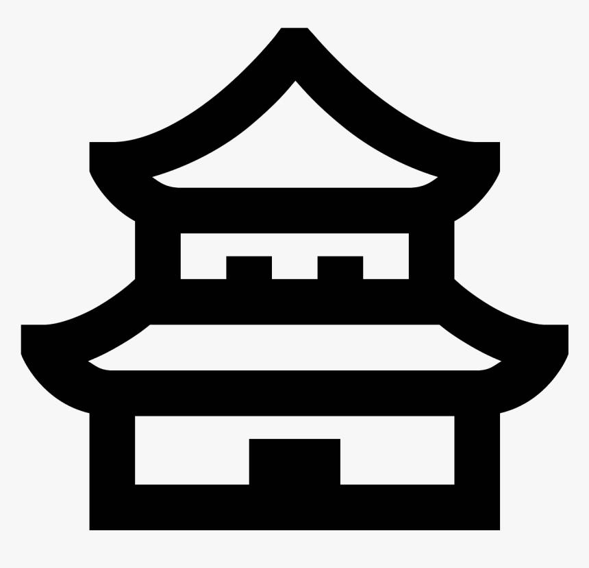 This Is A Three Tier Building - Temple Icon Png, Transparent Png, Free Download