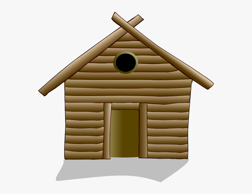 Brown Building Svg Clip Arts - Wood Three Little Pigs Houses, HD Png Download, Free Download