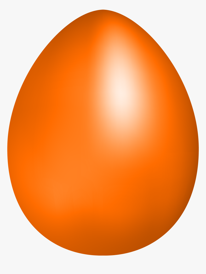 Orange Easter Egg Png Clip Art - Orange Easter Egg Clip Art, Transparent Png, Free Download