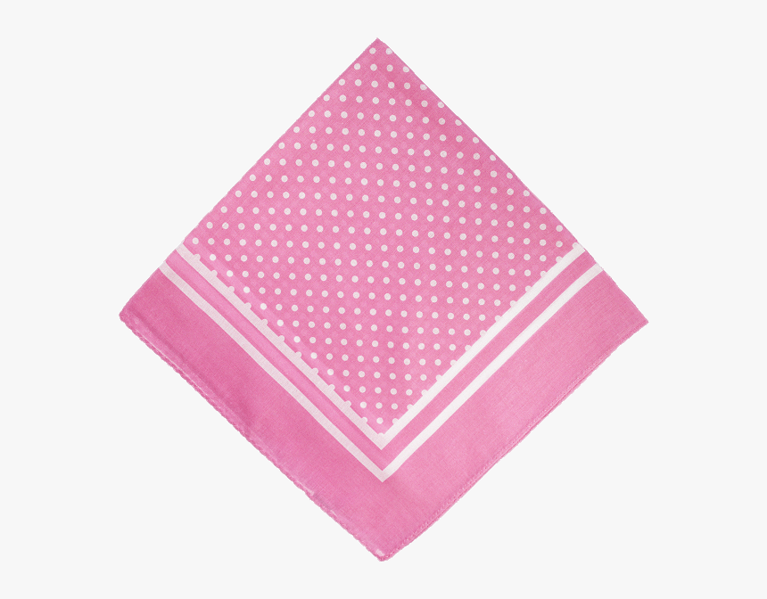 Pink Polka Dot Handkerchief - Clip Art Of Handkerchief, HD Png Download, Free Download