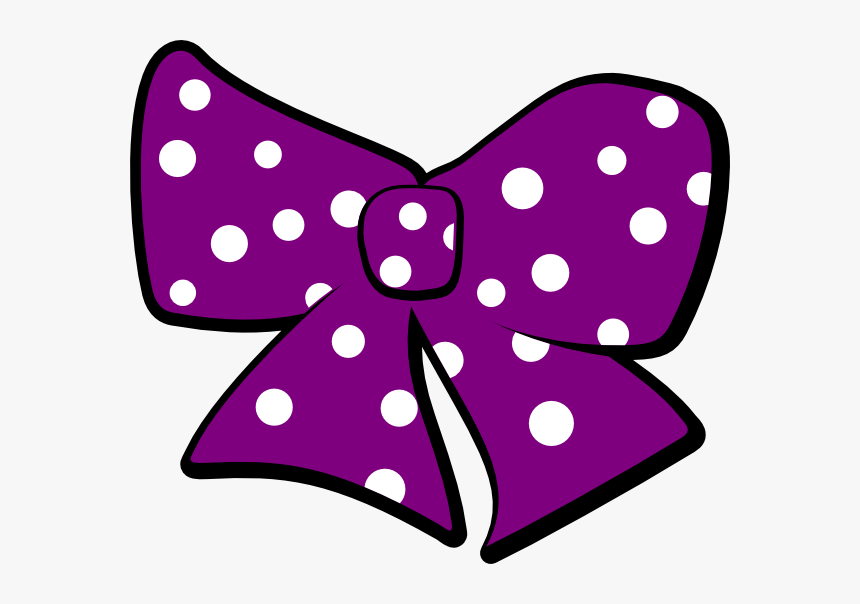 Pink Polka Dots Ribbon - Polka Dot Bow Svg, HD Png Download, Free Download