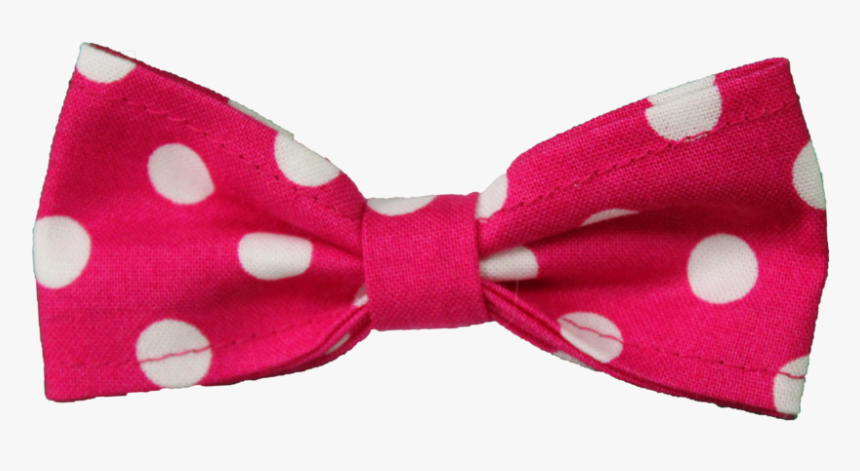 Polka-dot - Pink Bow With White Polka Dots, HD Png Download, Free Download