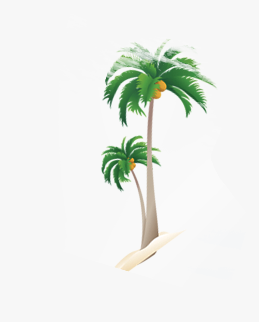 Transparent Arboles Animados Png - Imagenes De Palmeras Con Cocos, Png Download, Free Download
