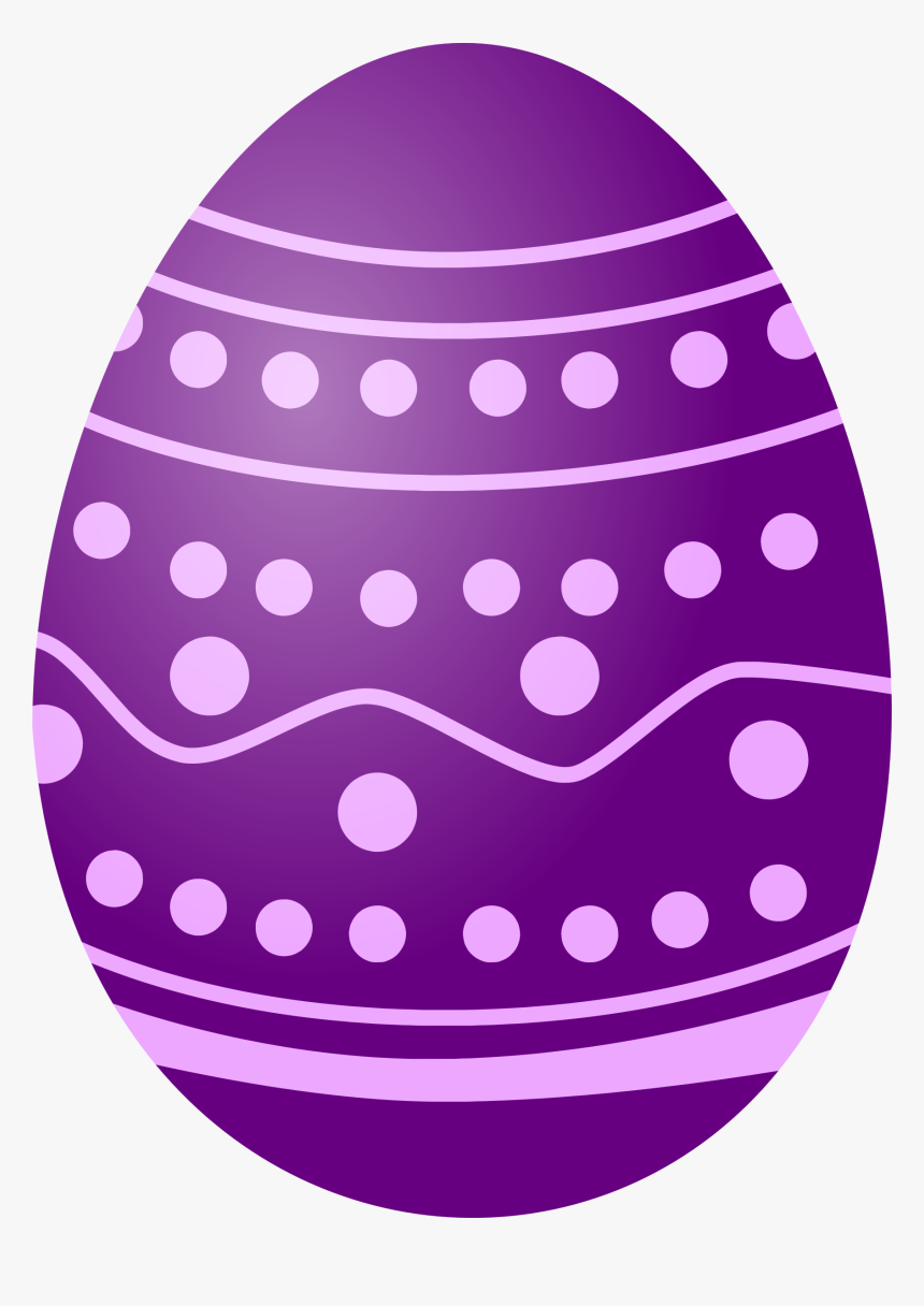 Purple,polka Dot,easter Egg - Transparent Easter Egg Clipart, HD Png Download, Free Download