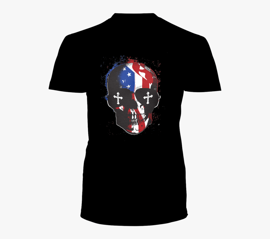 Luchador Png American Luchador Skull Tee/tank - Emblem, Transparent Png, Free Download