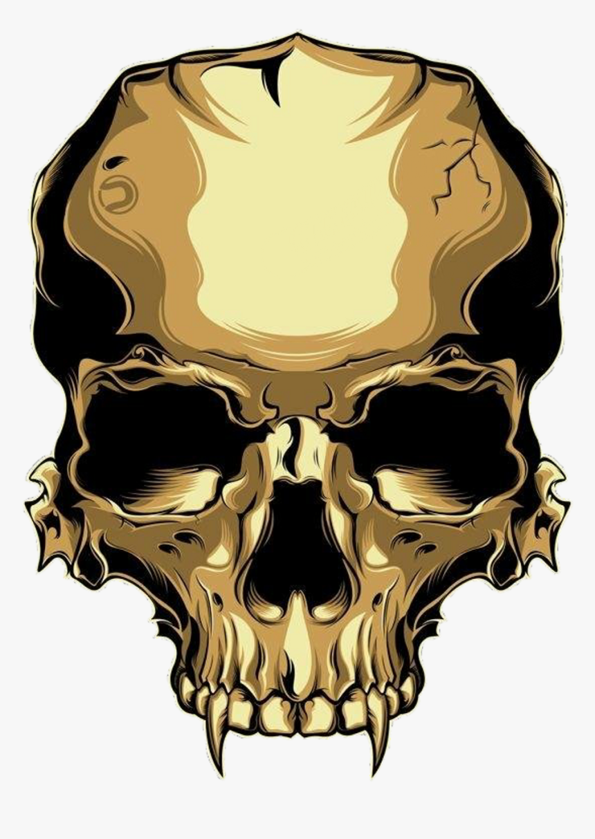 Transparent Skull - Free Gold Skull Png, Png Download, Free Download