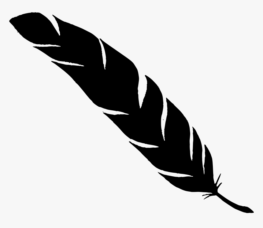 Feather Silhouette Png, Transparent Png, Free Download