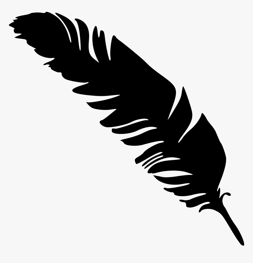 Feather Silhouette Png, Transparent Png, Free Download