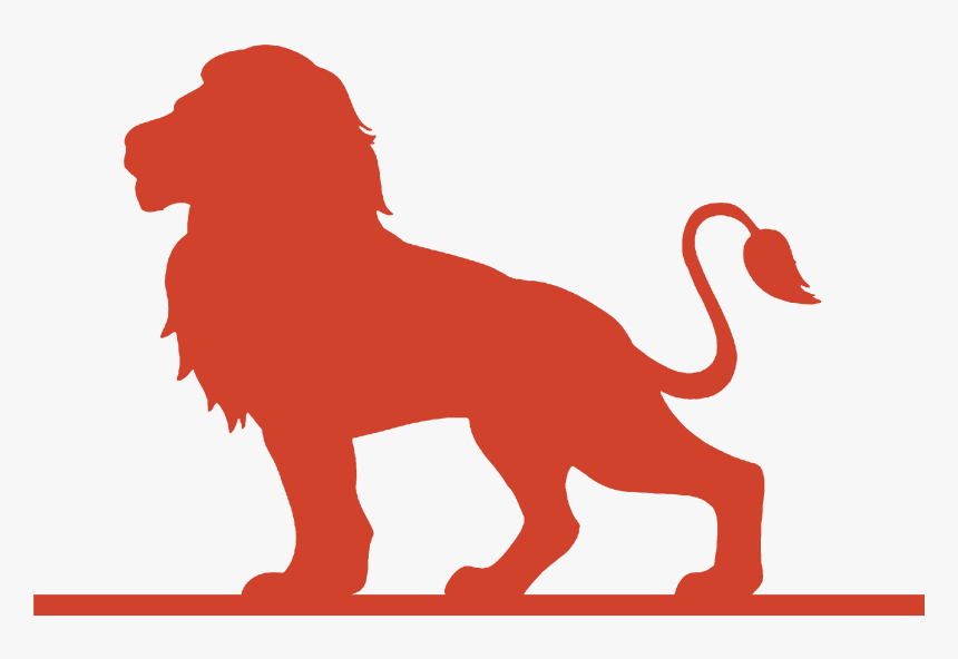 Lion Poster Silhouette - Lion Be Strong And Courageous, HD Png Download, Free Download
