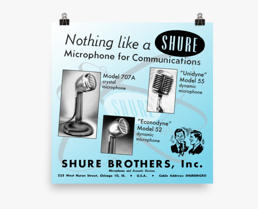 Transparent Vintage Microphone Png - Poster, Png Download, Free Download