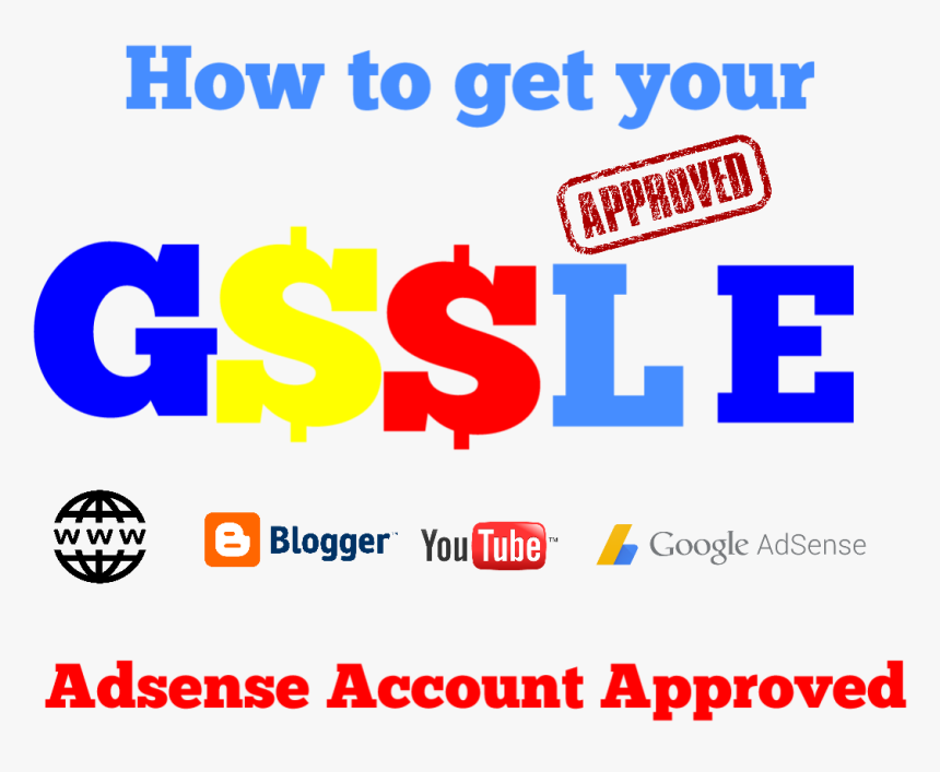 How To Get The Adsense Account Approved For Blogger, - Graphic Design, HD Png Download, Free Download