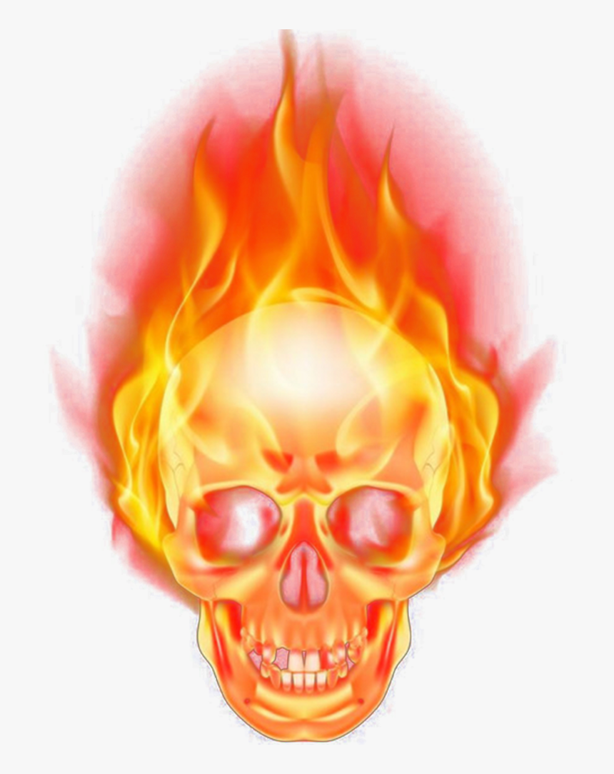 Burn Png Hd Quality - Ghost Rider Head Png, Transparent Png, Free Download