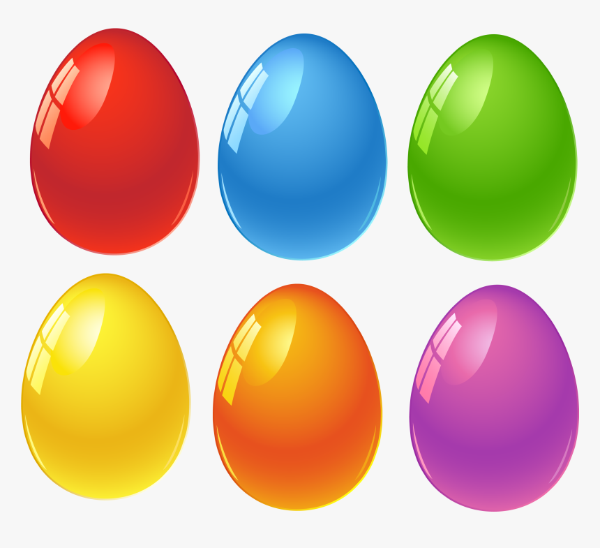 Red Easter Egg Clip Art - Colored Easter Egg Clip Art, HD Png Download, Free Download