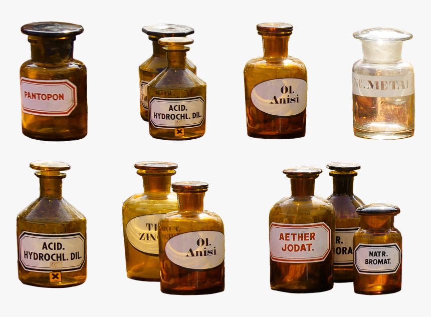 Transparent Ink Bottle Png - Old Medicine Bottles Png, Png Download, Free Download