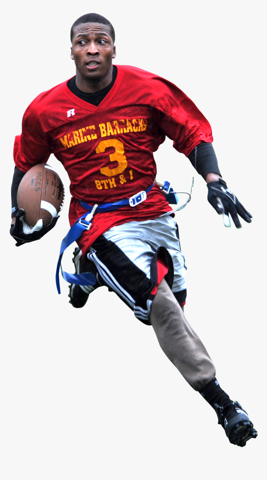 American Football Player Png Transparent Image - Football Player With Football Png, Png Download, Free Download