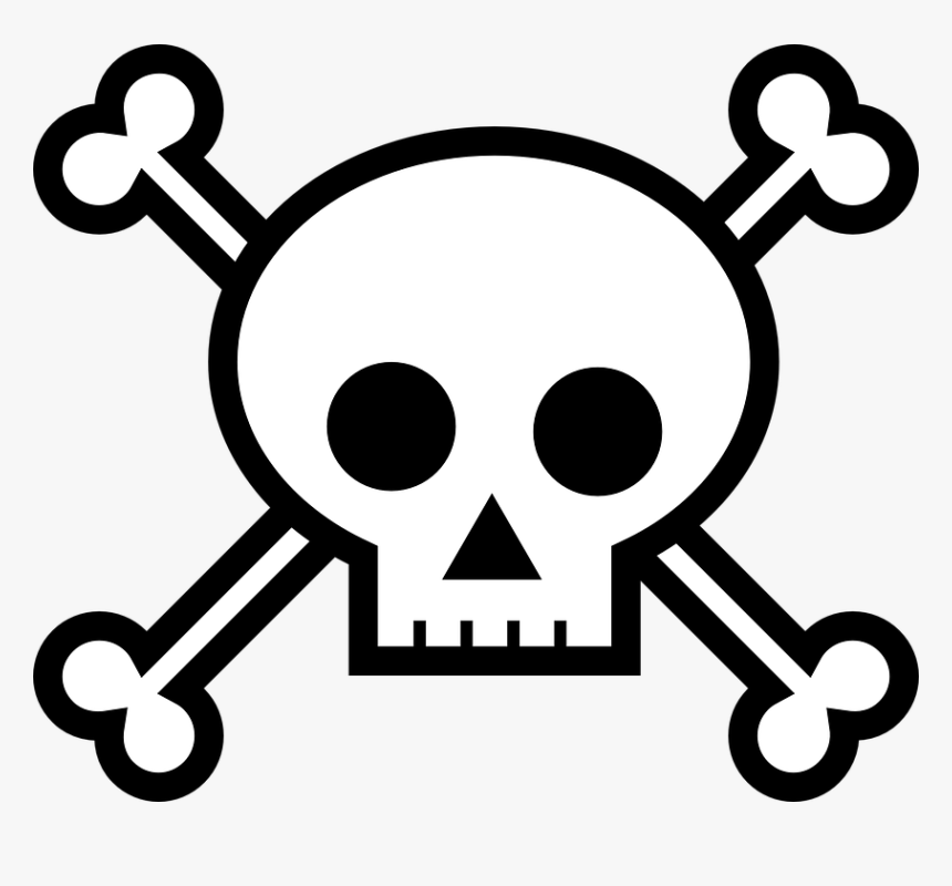 Easy Big Image Skull Clipart Hd X Transparent Png - Skull And Bones Drawing Easy, Png Download, Free Download